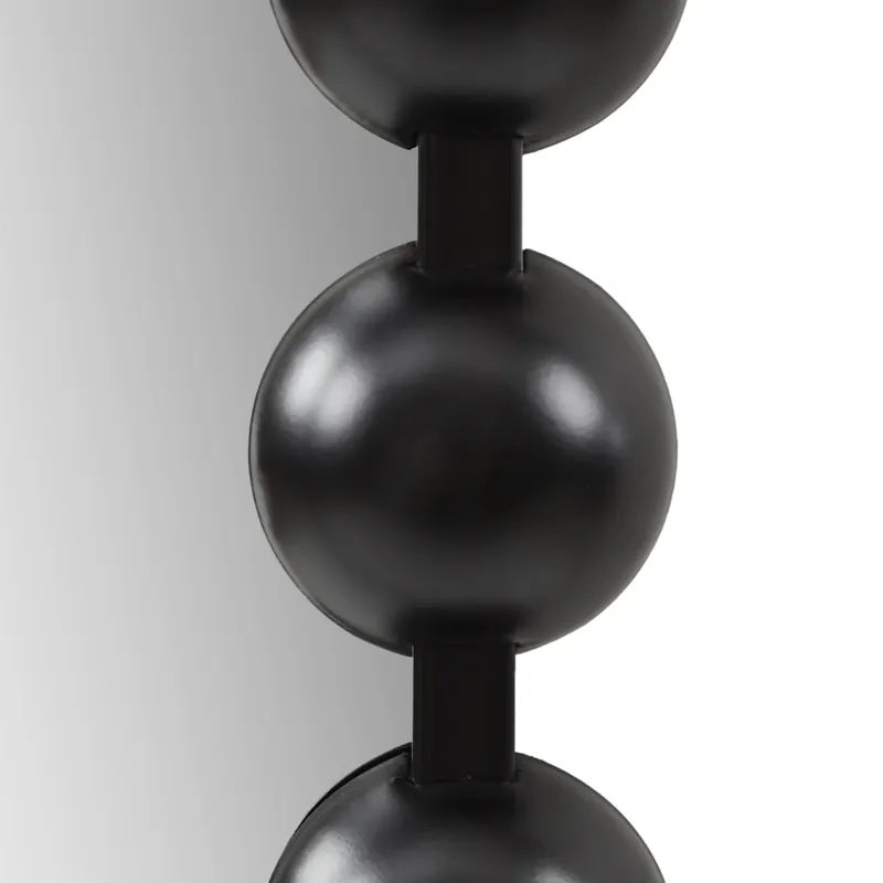 Madison Park Signature Marlowe 24X36 Arch Beaded Wall Mirror - Black