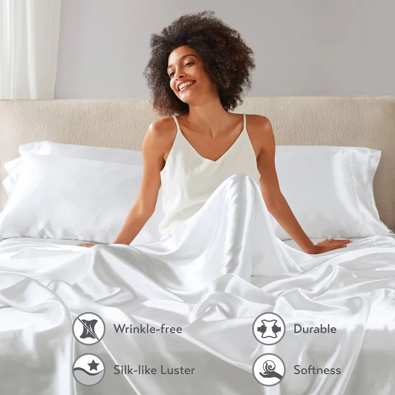 Madison Park Essentials Satin Luxury Sheet Set