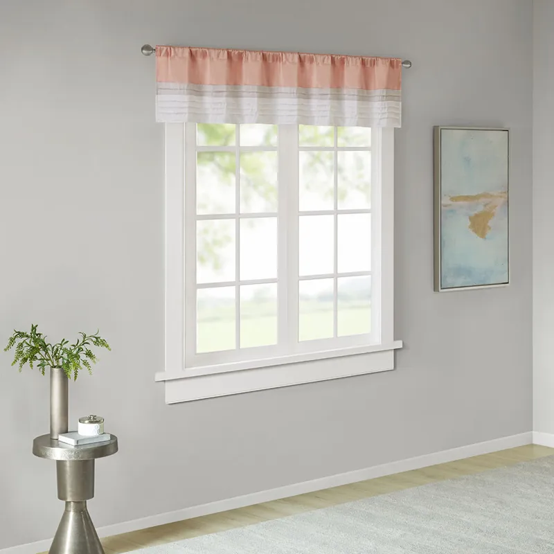 Madison Park Amherst Polyoni Pintuck Window Valance