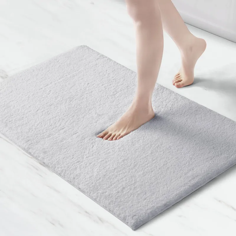 Marshmallow Bath Rug - Silver