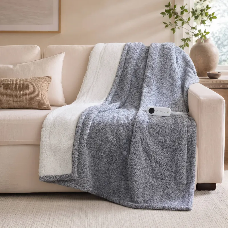 Serta Marled Dream Soft Heated Throw
