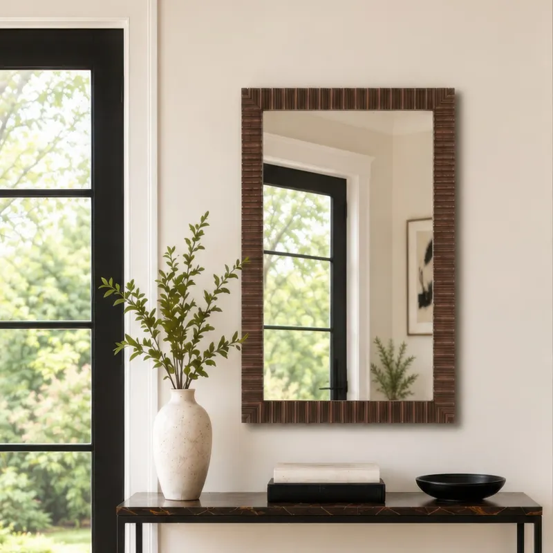 Nicole Miller Simone Fluted Wall Mirror