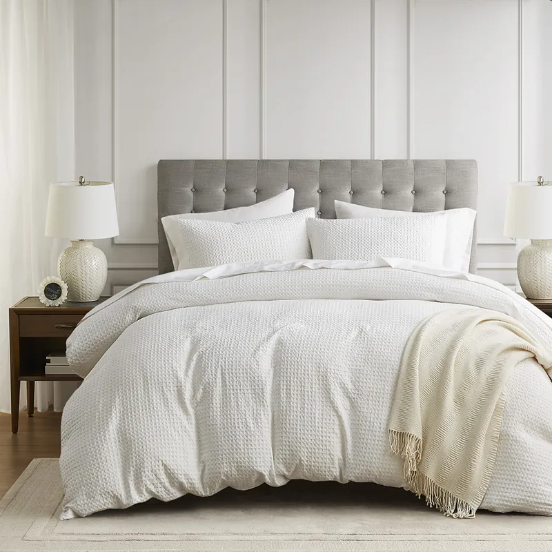 Comfort Spaces Mina Weave Textured Duvet Cover Set
