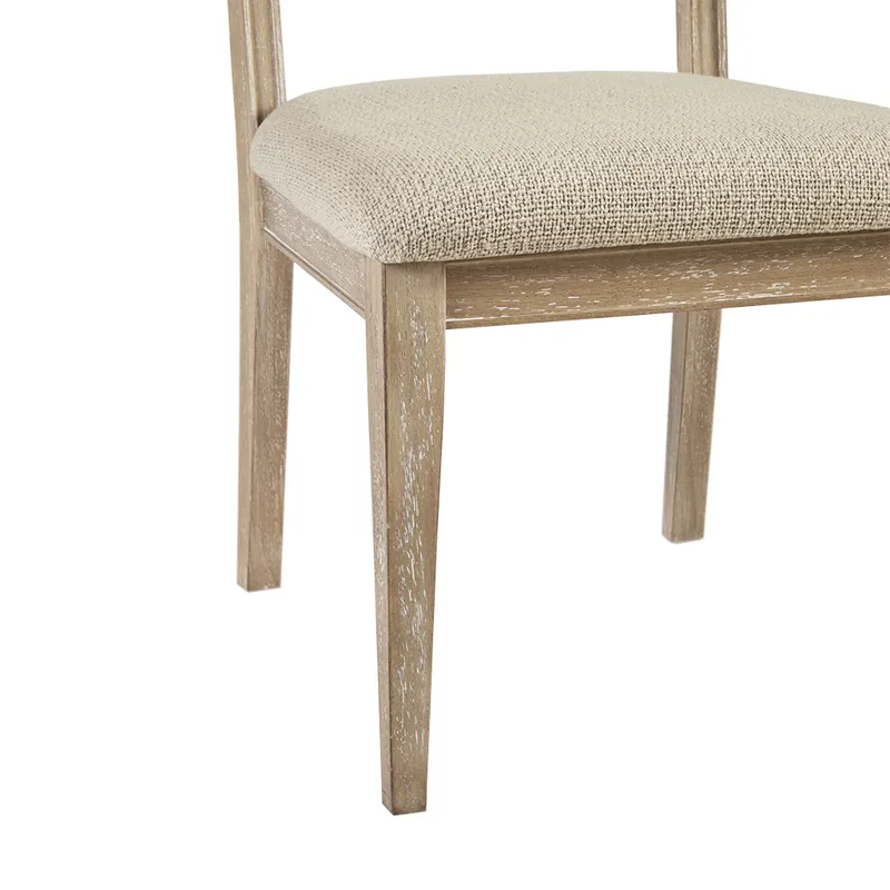 Kelly Armless Dining Chair Set of 2 - Light Brown