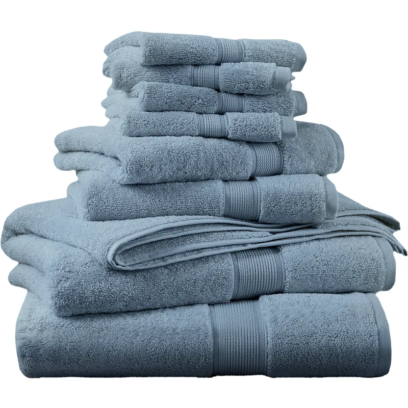 Madison Park Signature 800GSM 100% Cotton 8 Piece Towel Set
