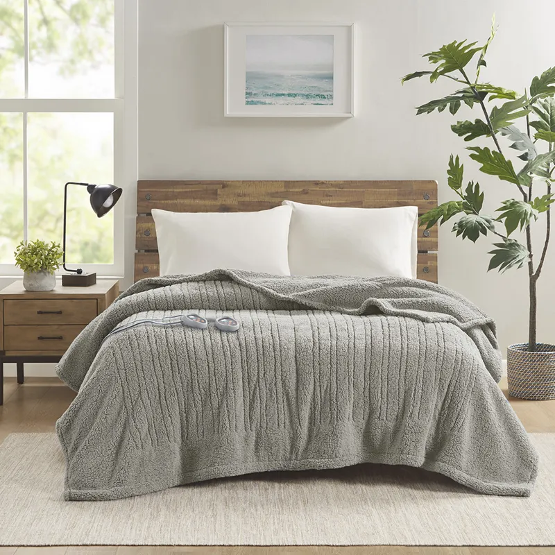 True North by Sleep Philosophy Sherpa Heated Blanket
