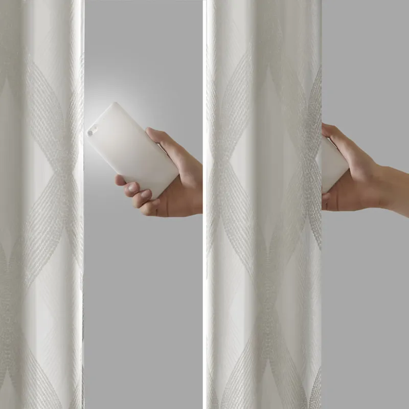 SunSmart Bentley Ogee Knitted Jacquard Total Blackout Curtain Panel