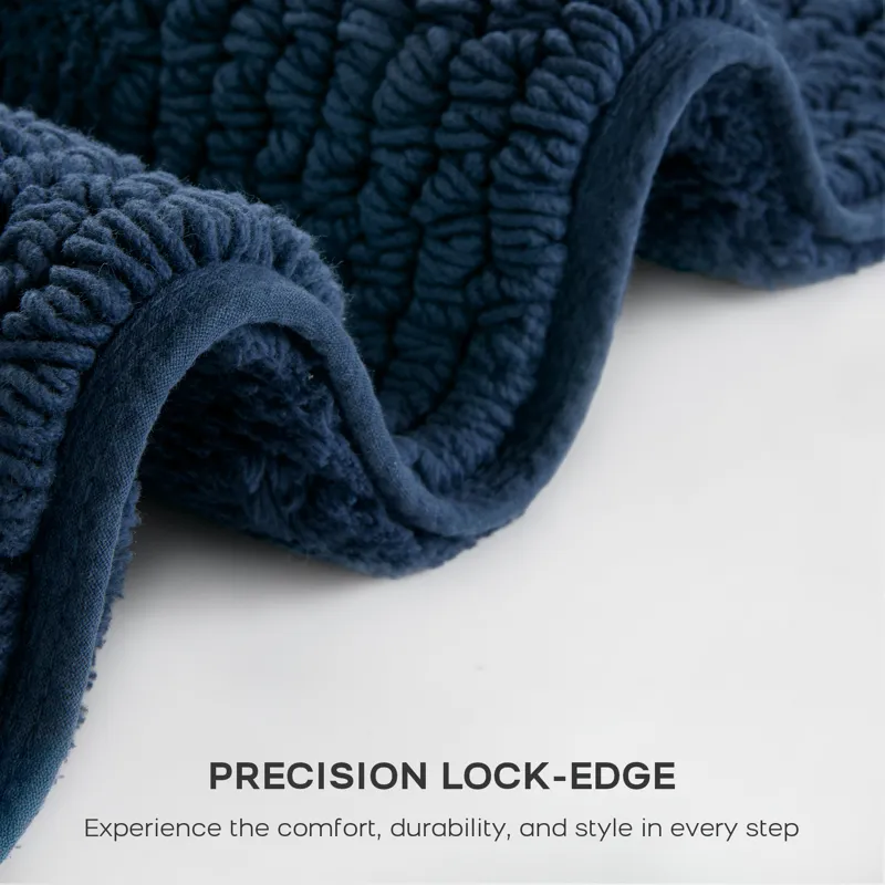 Madison Park Signature Splendor 100% Cotton Tufted 3000 GSM Reversible Bath Rug