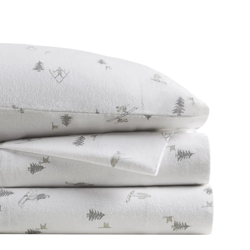 True North by Sleep Philosophy Cozy Cotton Flannel Printed Sheet Set