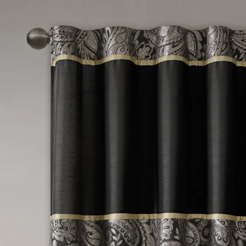 Madison Park Aubrey Jacquard Curtain Panel Pair