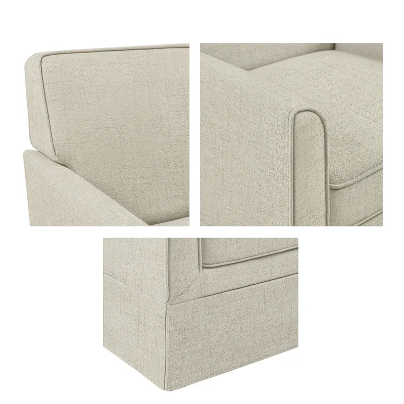 Paula Slipcover Accent Armchair - Cream