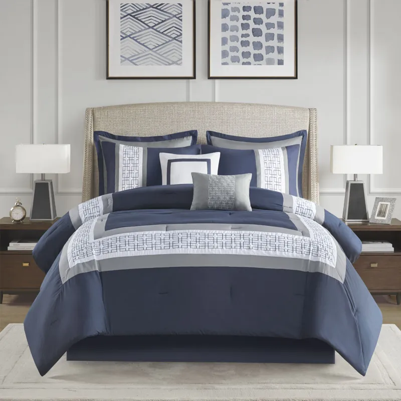 510 Design Powell 8 Piece Embroidered Comforter Set