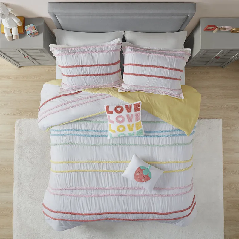 Urban Habitat Kids Haisley Cotton Duvet Cover Set with Chenille Trim