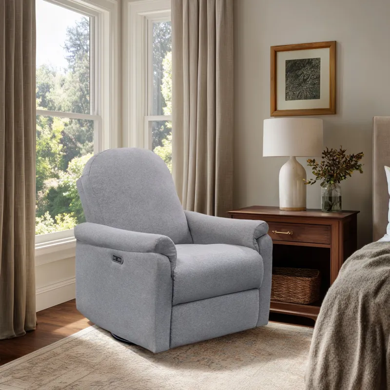 Madison Park Elio Power Recliner 3-in-1 with Swivel, Glider, Charging Station