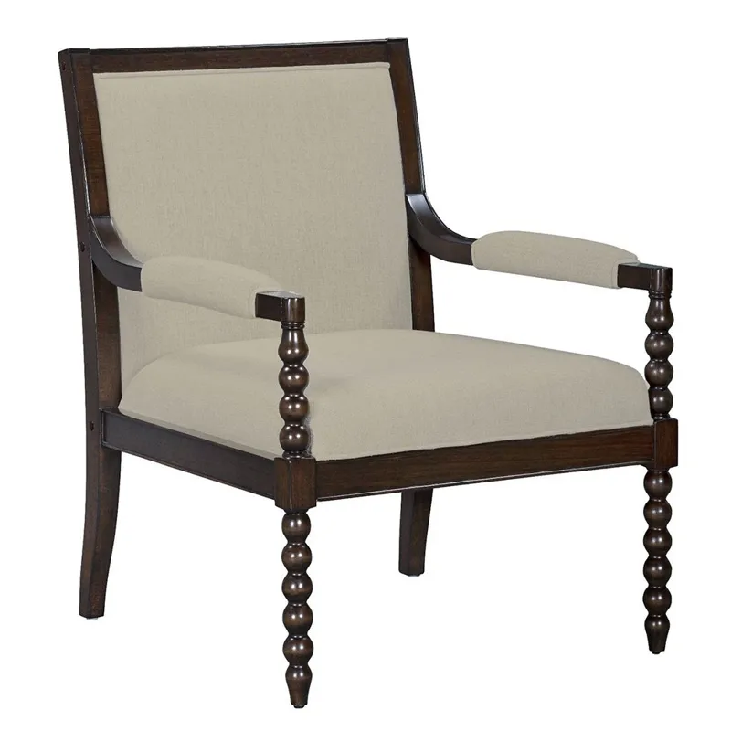 Philippe Accent Arm Chair - Morocco Brown/Taupe