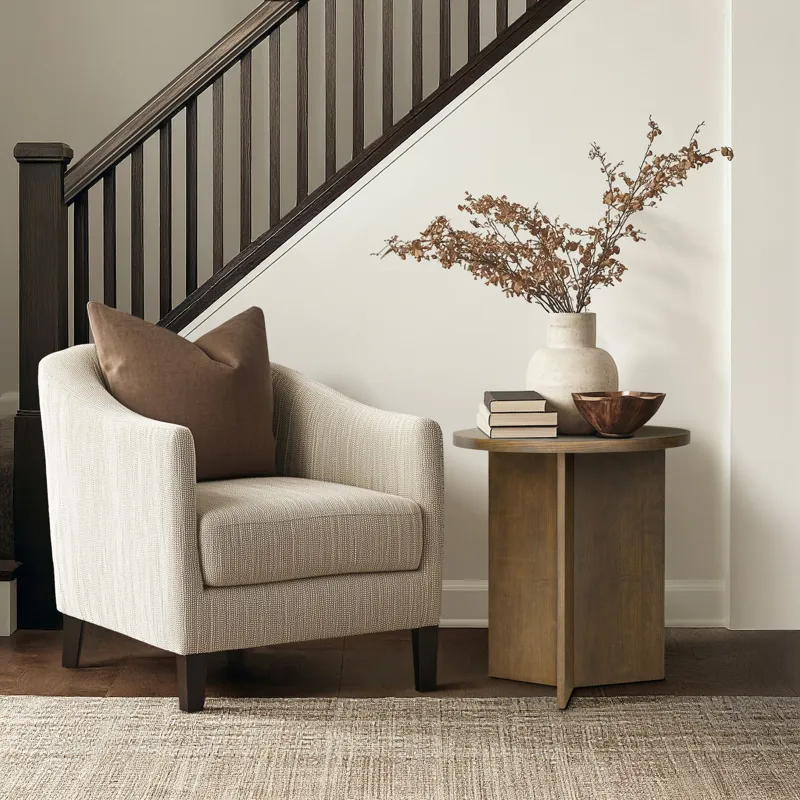 Sadie Accent Table - Walnut Brown