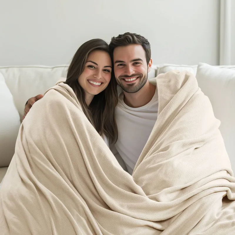 Bamboo Cotton Twin Rayon from Bamboo Cotton Blanket - Ivory