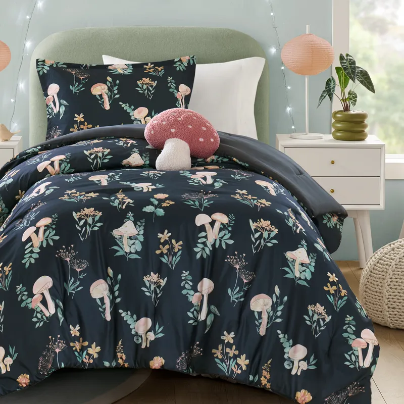 Intelligent Design Gwen Mushroom Garden Comforter Set