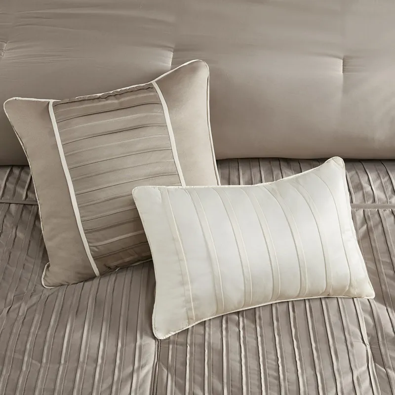 Madison Park Trinity 7 Piece Polyester Charmeuse Comforter Set