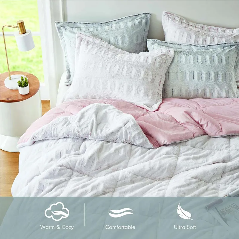Madison Park Gia Faux Fur Comforter Mini Set