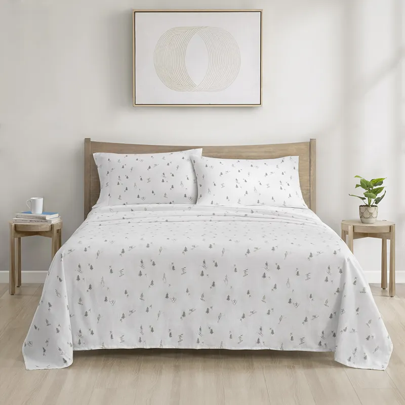 True North by Sleep Philosophy Cozy Cotton Flannel Printed Sheet Set
