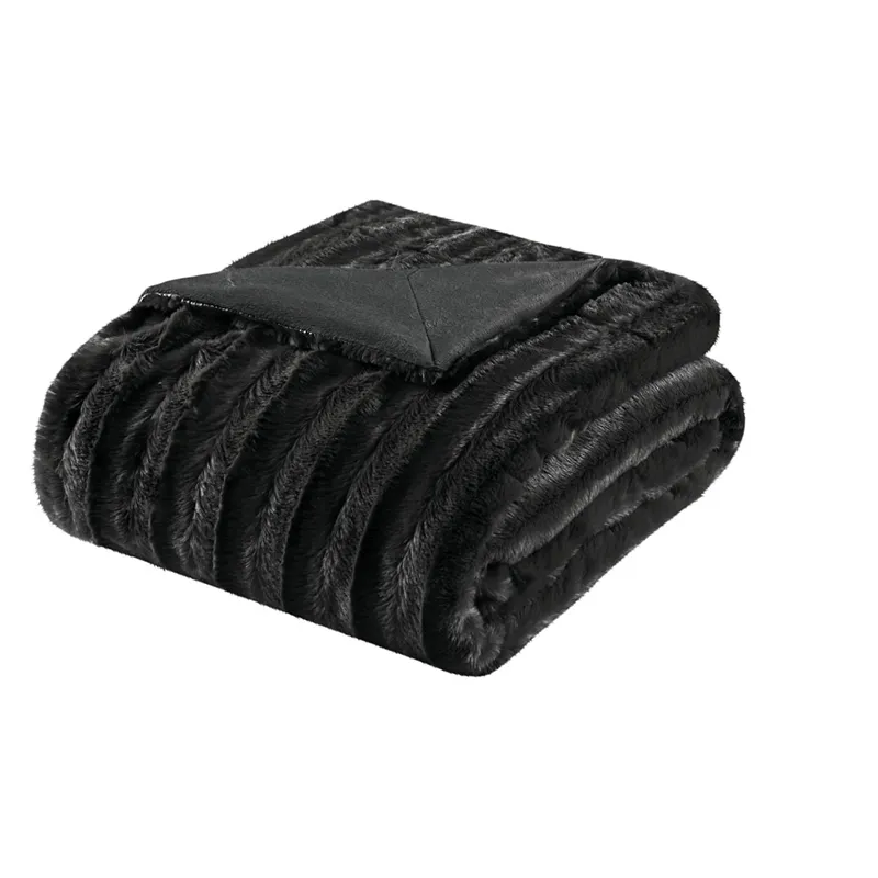 Madison Park Duke Long Fur Throw