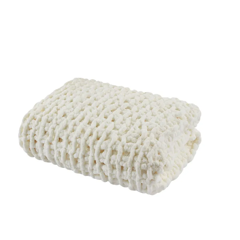 Madison Park Chenille Chunky Knit Throw