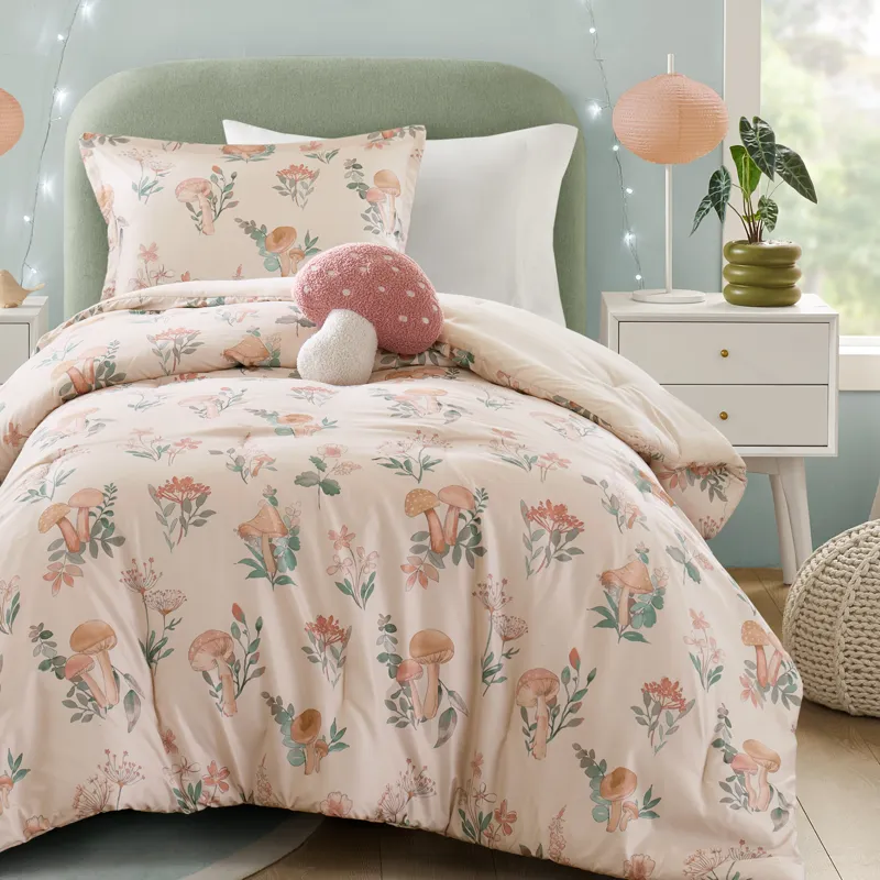 Intelligent Design Gwen Mushroom Garden Comforter Set