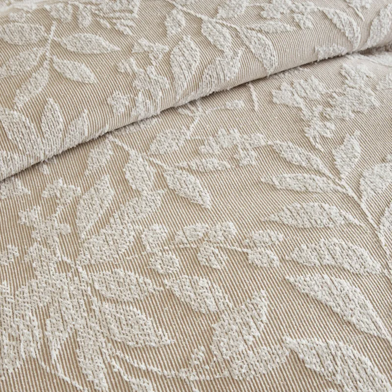Harbor House Blue Harbor House Blue Solace Leaf 3-Piece Cotton Blend Botanical Jacquard Comforter Set