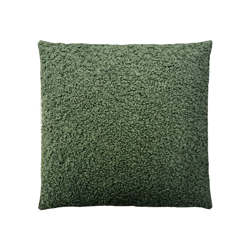 Tara Solid Boucle Square Pillow - Green