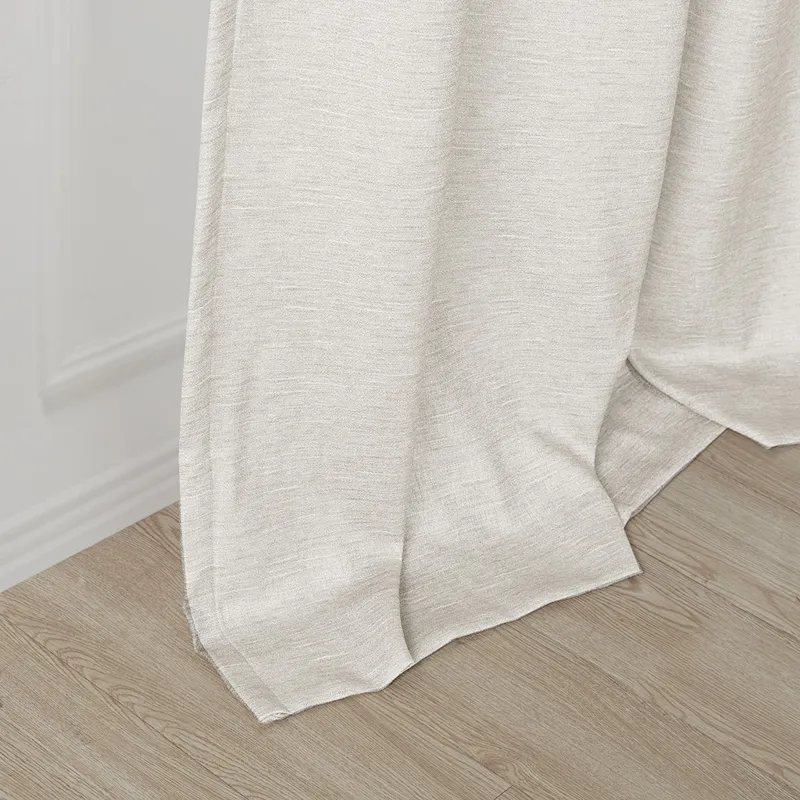 SunSmart Como Tonal Printed Faux Silk Room Darkening Curtain Panel Pair