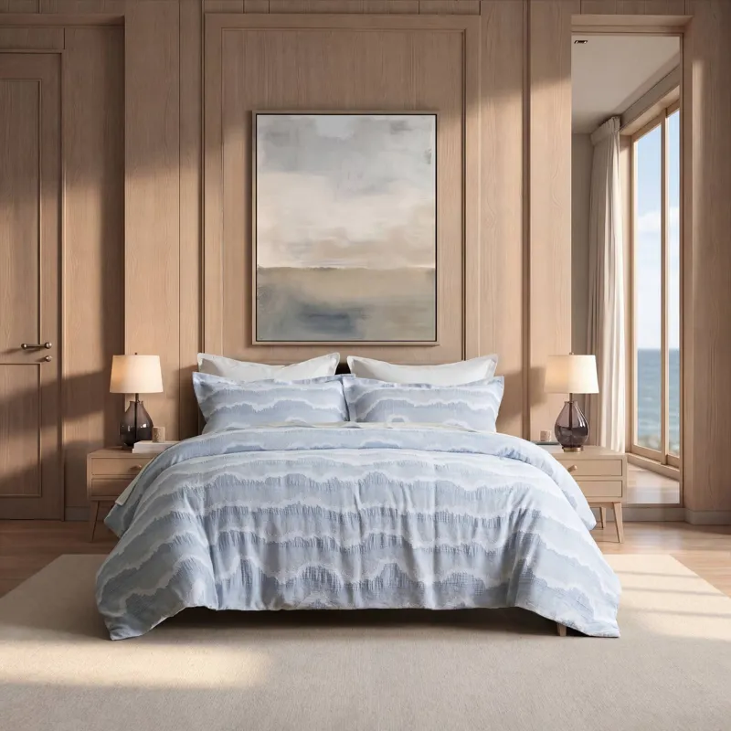 Harbor House Ocean Wave 3 Piece Cotton Duvet Set
