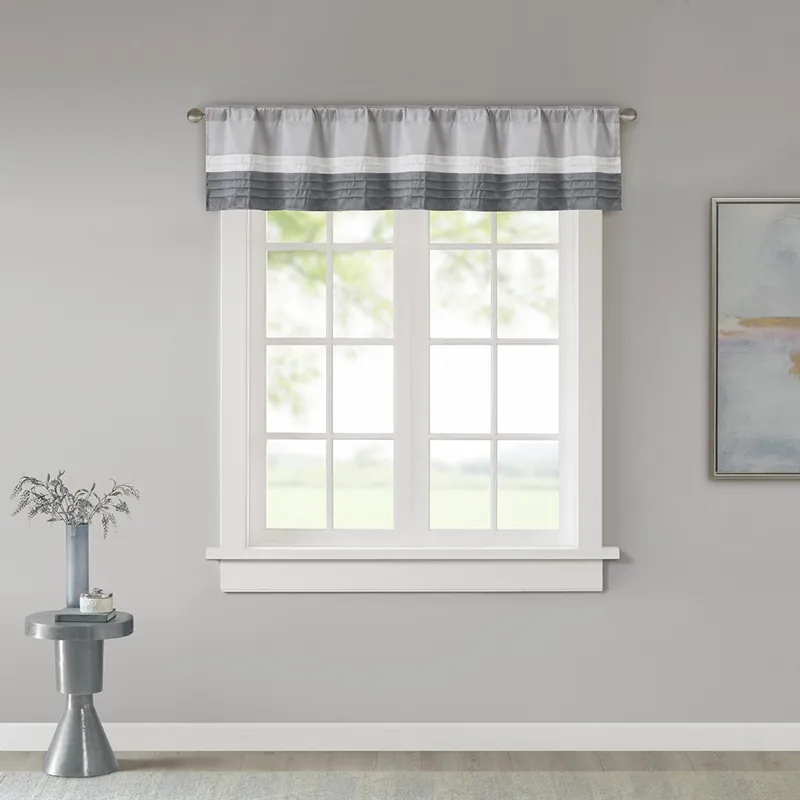 Madison Park Amherst Polyoni Pintuck Window Valance
