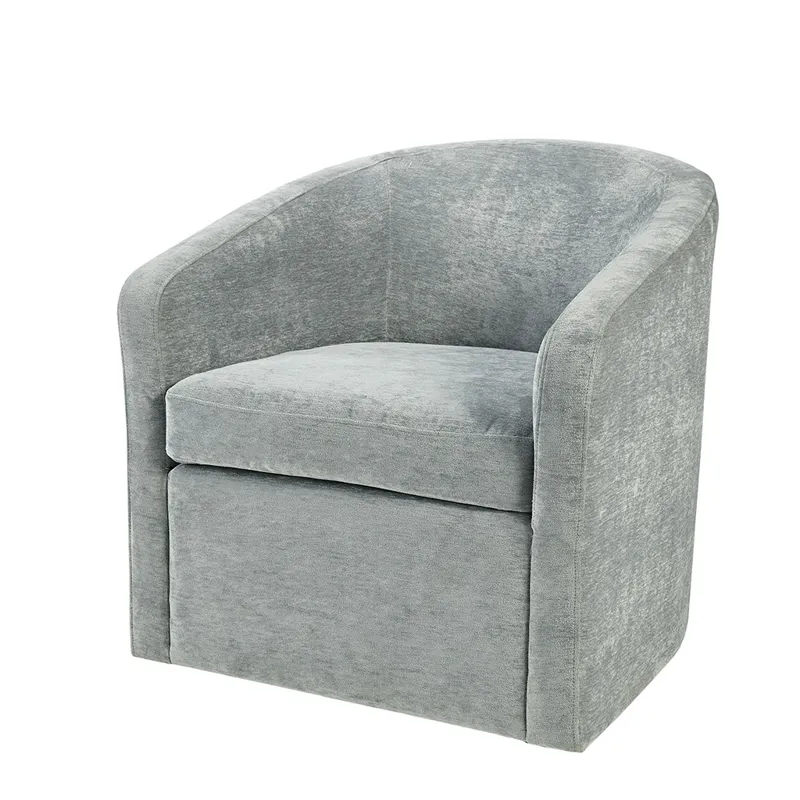 Amber Swivel Chair - Light Blue
