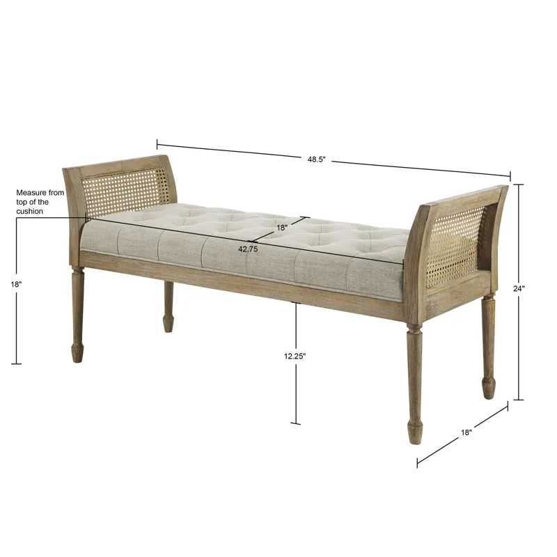 Isla Accent Bench - Natural