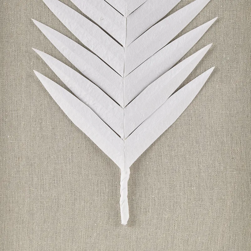 Madison Park Sabal Framed Rice Paper Palm Leaves 3-piece Shadowbox Wall Decor Set - Off-White