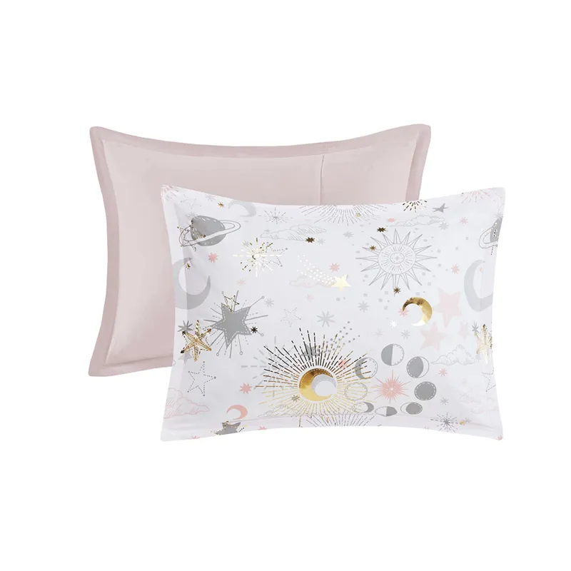 Mi Zone Kids Celia Starry Sky Metallic Comforter Set with Throw Pillow