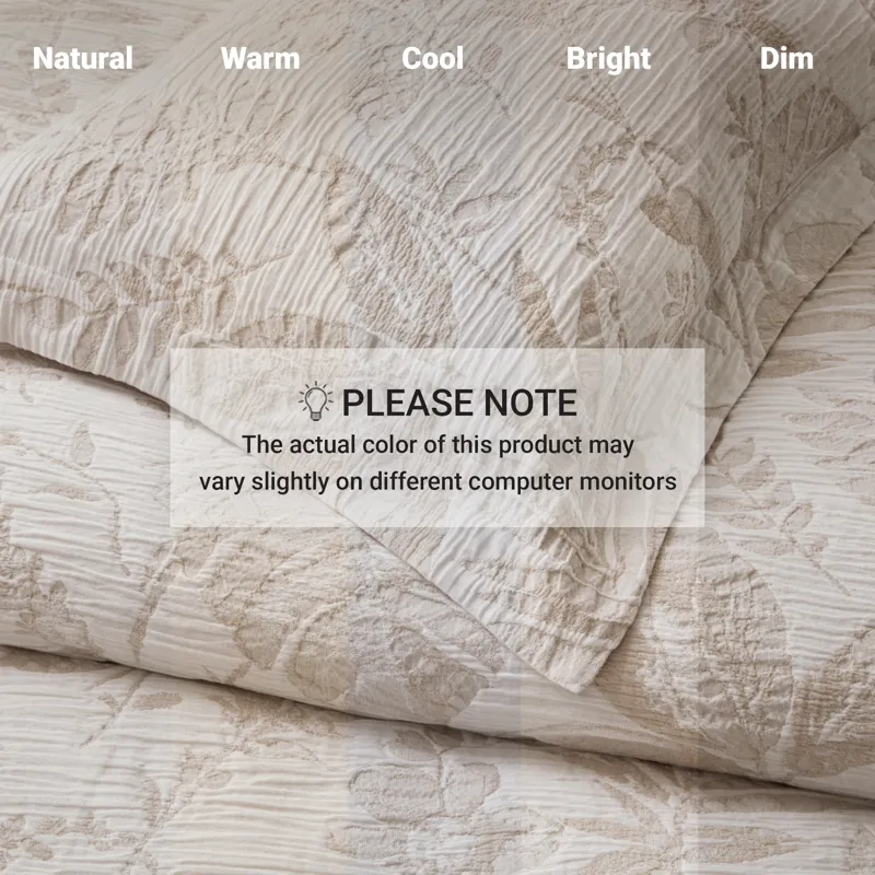 Harbor House Maison Tropical Cotton Jacquard Botanical Duvet Cover Set