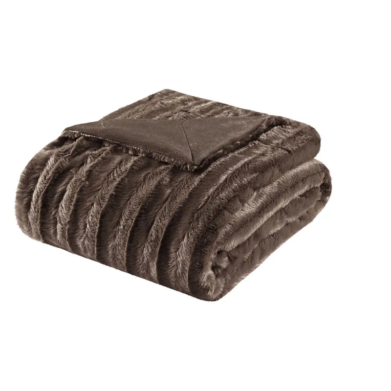 Madison Park Duke Long Fur Throw