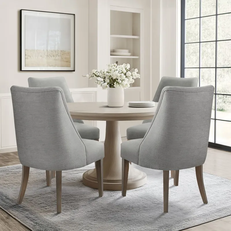 Winfield Upholstered Dining chair Set of 2 - Light Grey