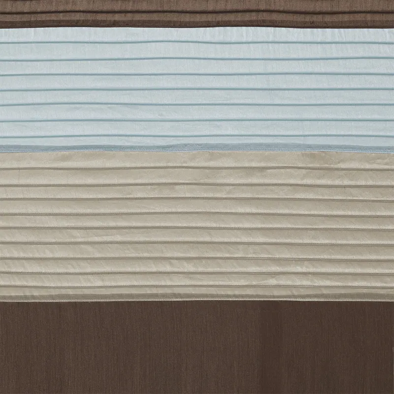 Amherst Faux Silk Shower Curtain - Blue