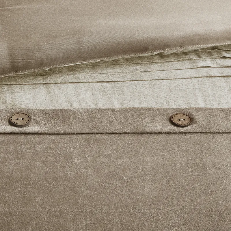 Madison Park Boone 7 Piece Faux Suede Comforter Set