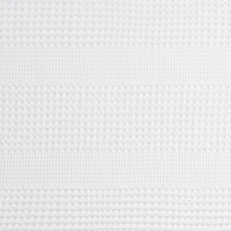 Madison Park Arlo Super Waffle Textured Solid Shower Curtain - White