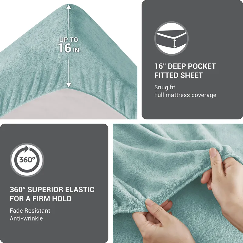 True North by Sleep Philosophy Soloft Plush Micro Plush Sheet Set