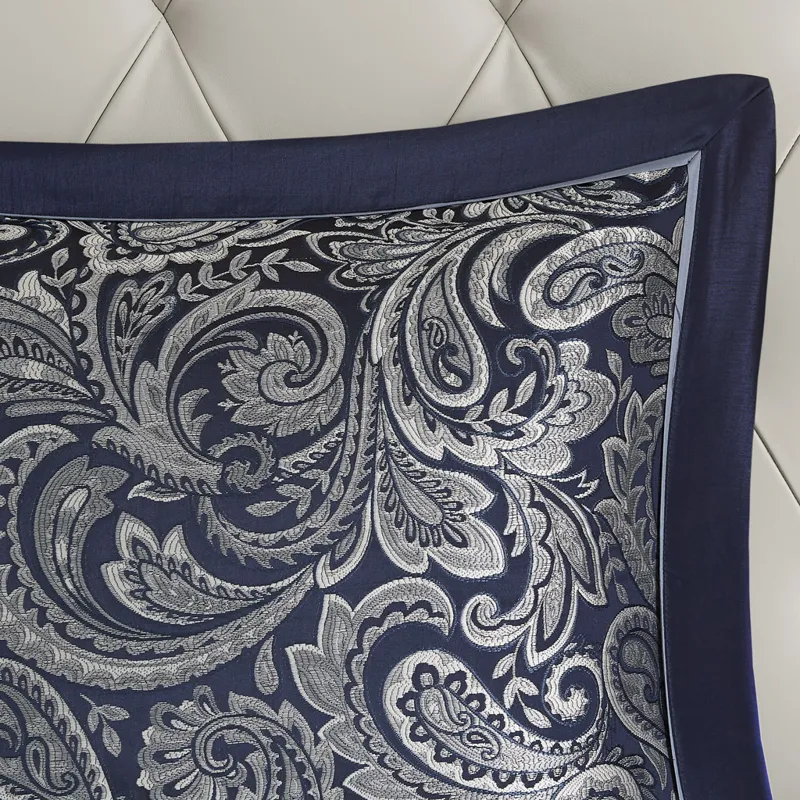 Madison Park Aubrey 12 Piece Comforter Set with Cotton Bed Sheets