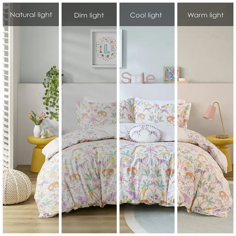 Urban Habitat Kids Lulu Floral Reversible Cotton Duvet Cover Set with Throw Pillow