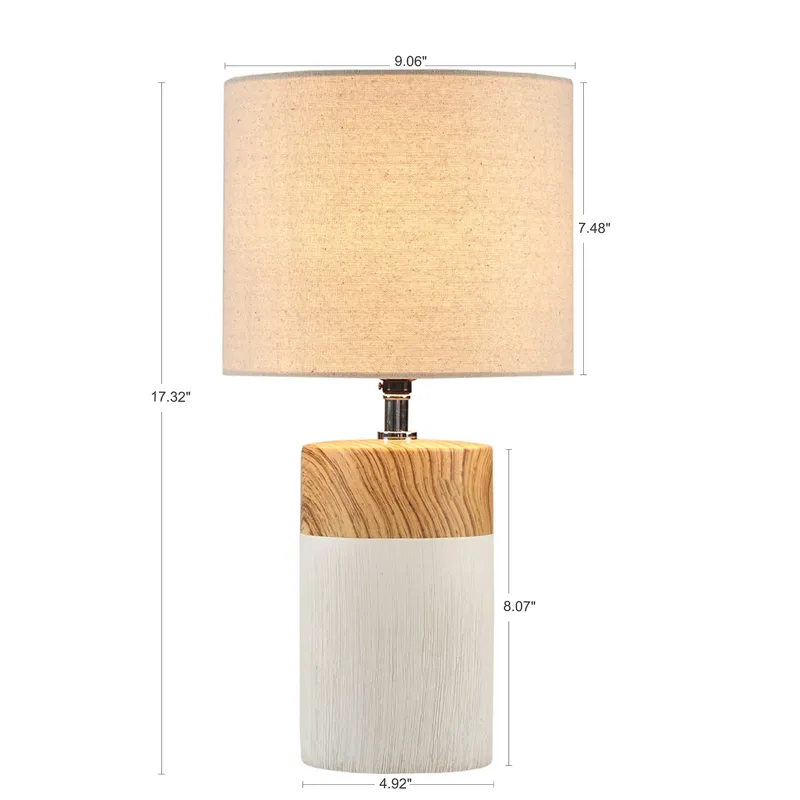 Nicolo Textured Ceramic Table Lamp - White