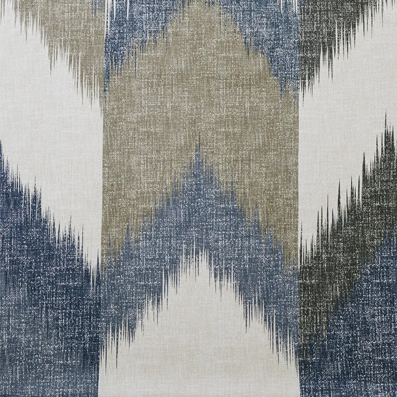 Alpine Cotton Printed Shower Curtain - Navy