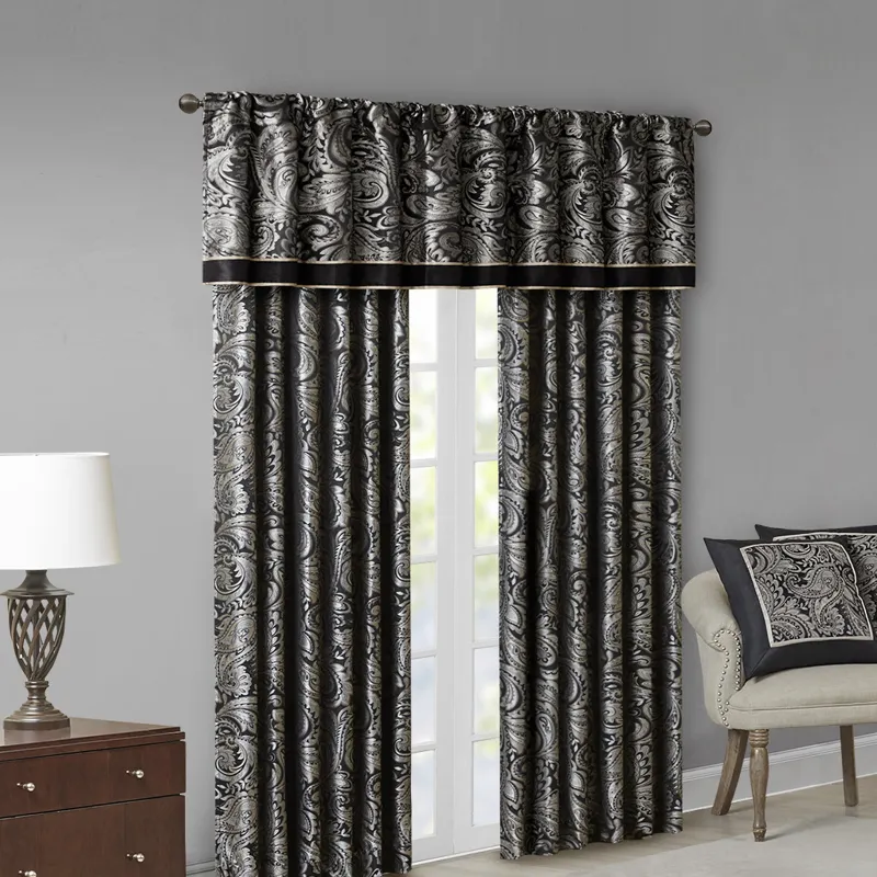 Madison Park Aubrey Jacquard Window Valance