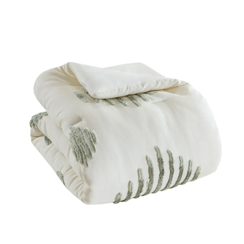 INK+IVY Tahli 3 Piece Cotton Blend Chenille Comforter Set